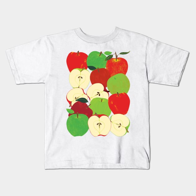 Apple Harvest Kids T-Shirt by LeanneSimpson